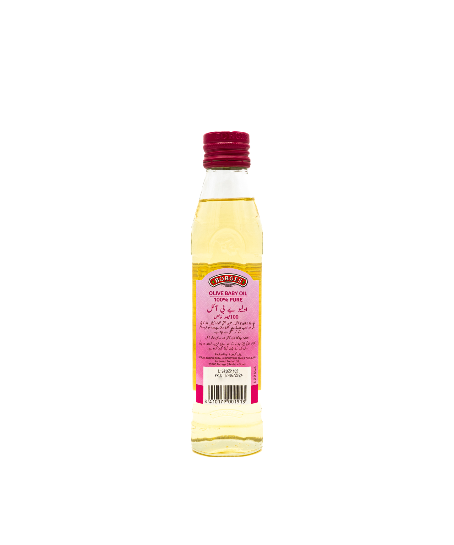Borges baby oil 250 mL moisturizing oil for baby skin care Pakistan