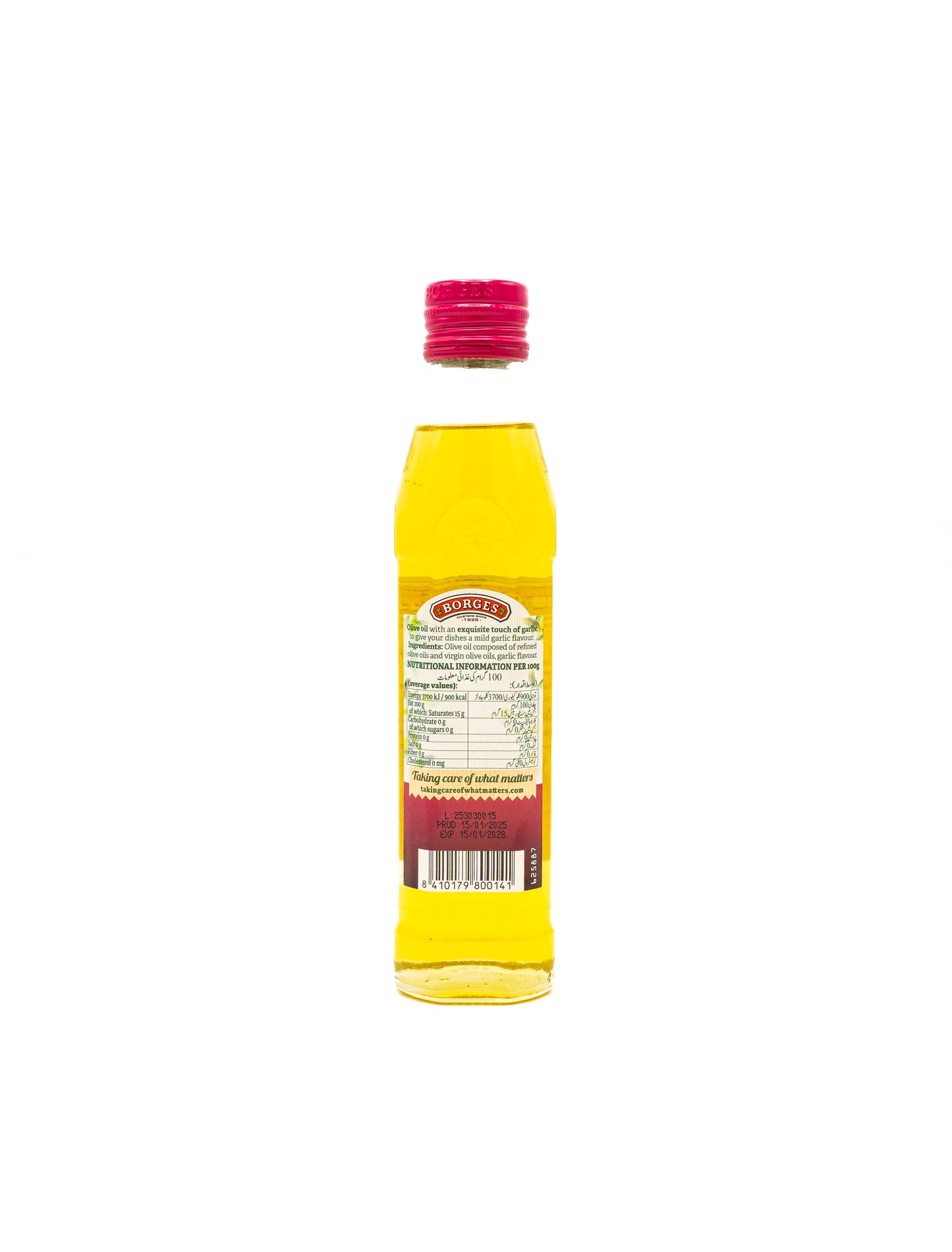 Borges olive oil seasoned with Garlic 250 mL