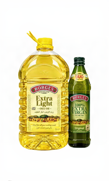 Borges Extra Light Olive Oil 5Ltr with 500ml Extra Virgin Olive Oil Free