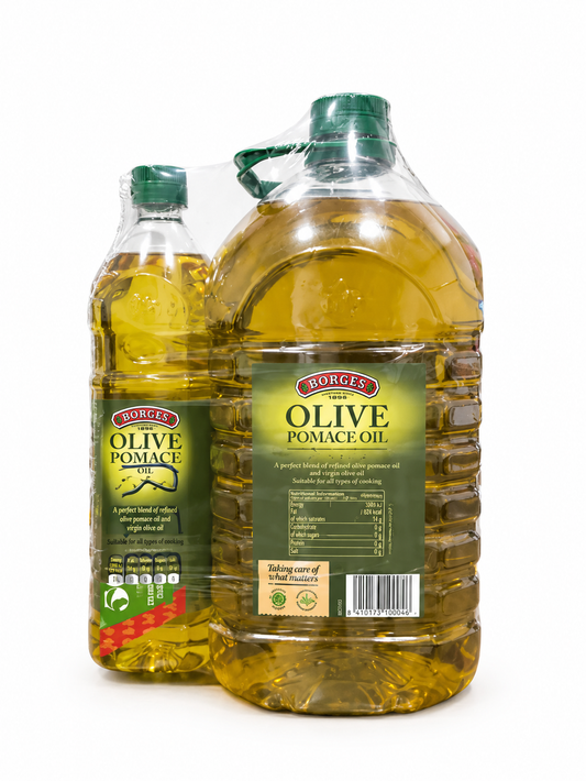 Borges Olive Pomace oil 5 Ltr with Olive Pomace Oil 1Ltr Free