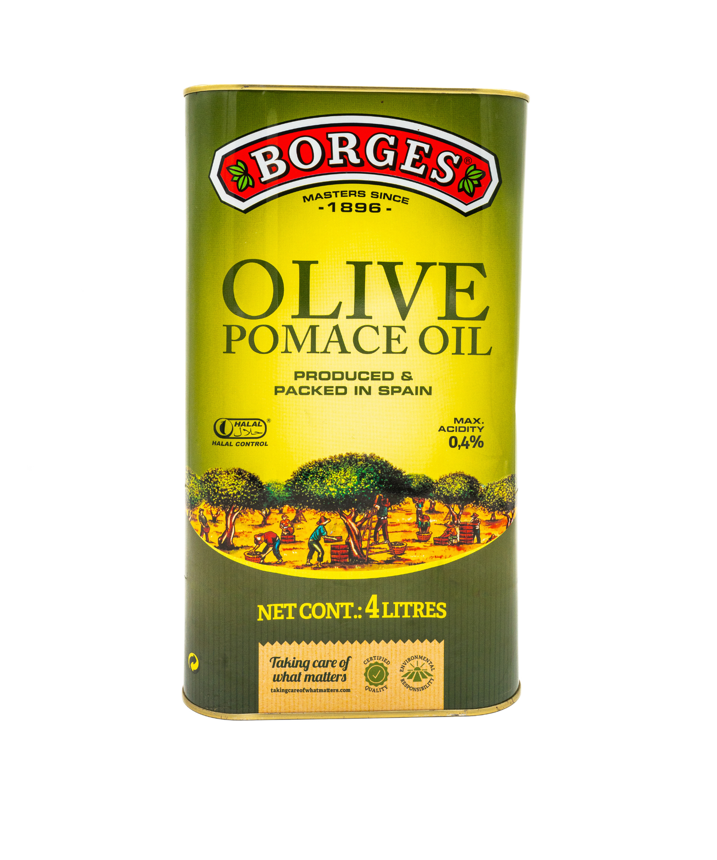 Borges Pomace Olive Oil 4 Ltr