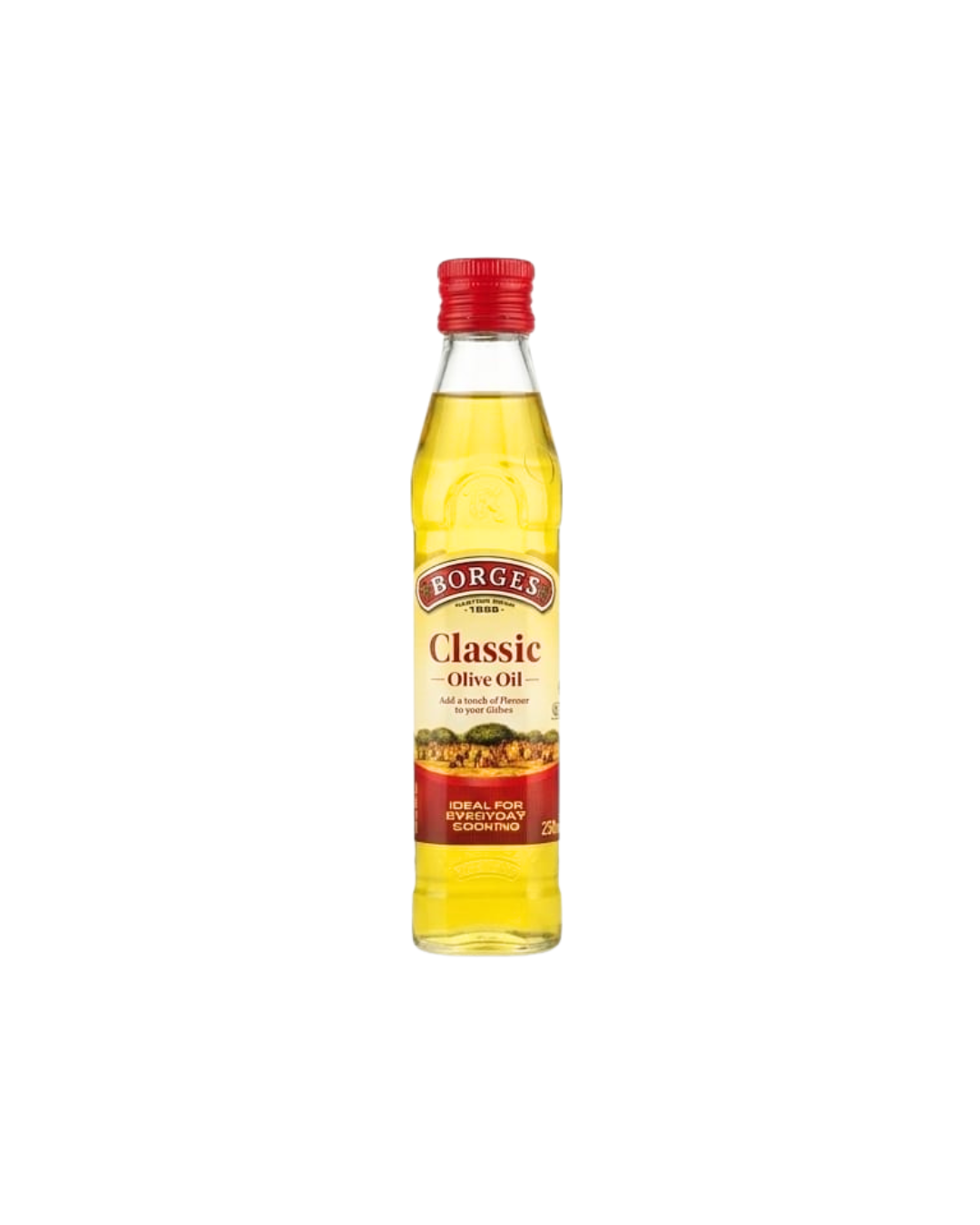 Borges Classic Olive Oil over white background
