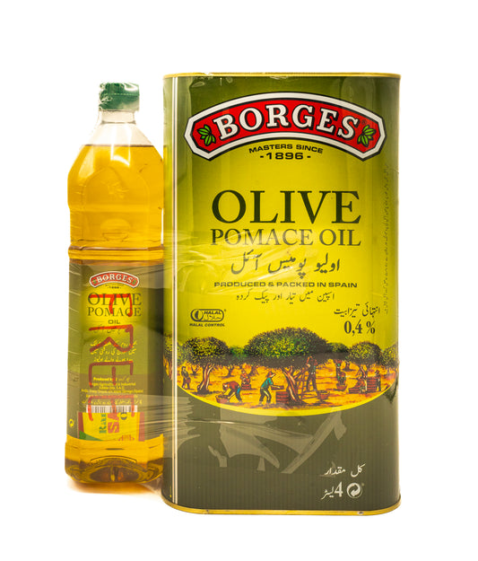 Borges olive pomace oil 4 litre bundle with 1 litre free offer