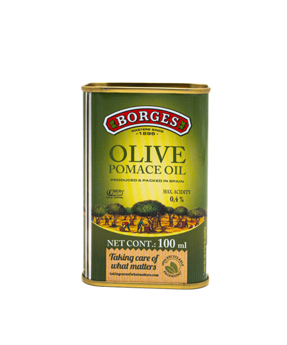 Borges Olive Pomace Oil can on a white background