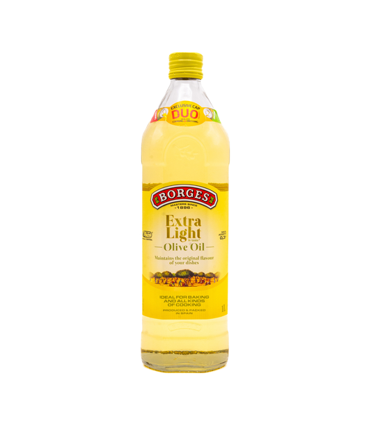 Borges extra light olive oil 1 Liter for cooking and frying Pakistan