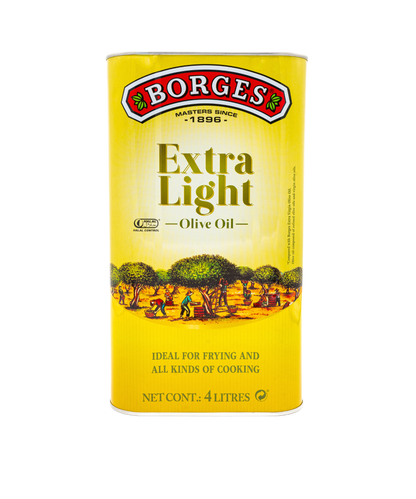 Borges extra light olive oil 4 Liter for cooking and frying Pakistan
