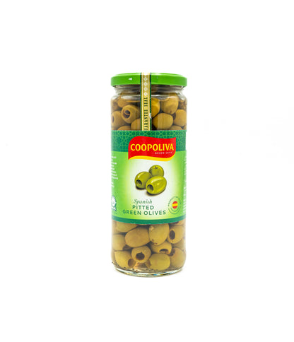 Coopoliva Pitted Green Olives 227gm