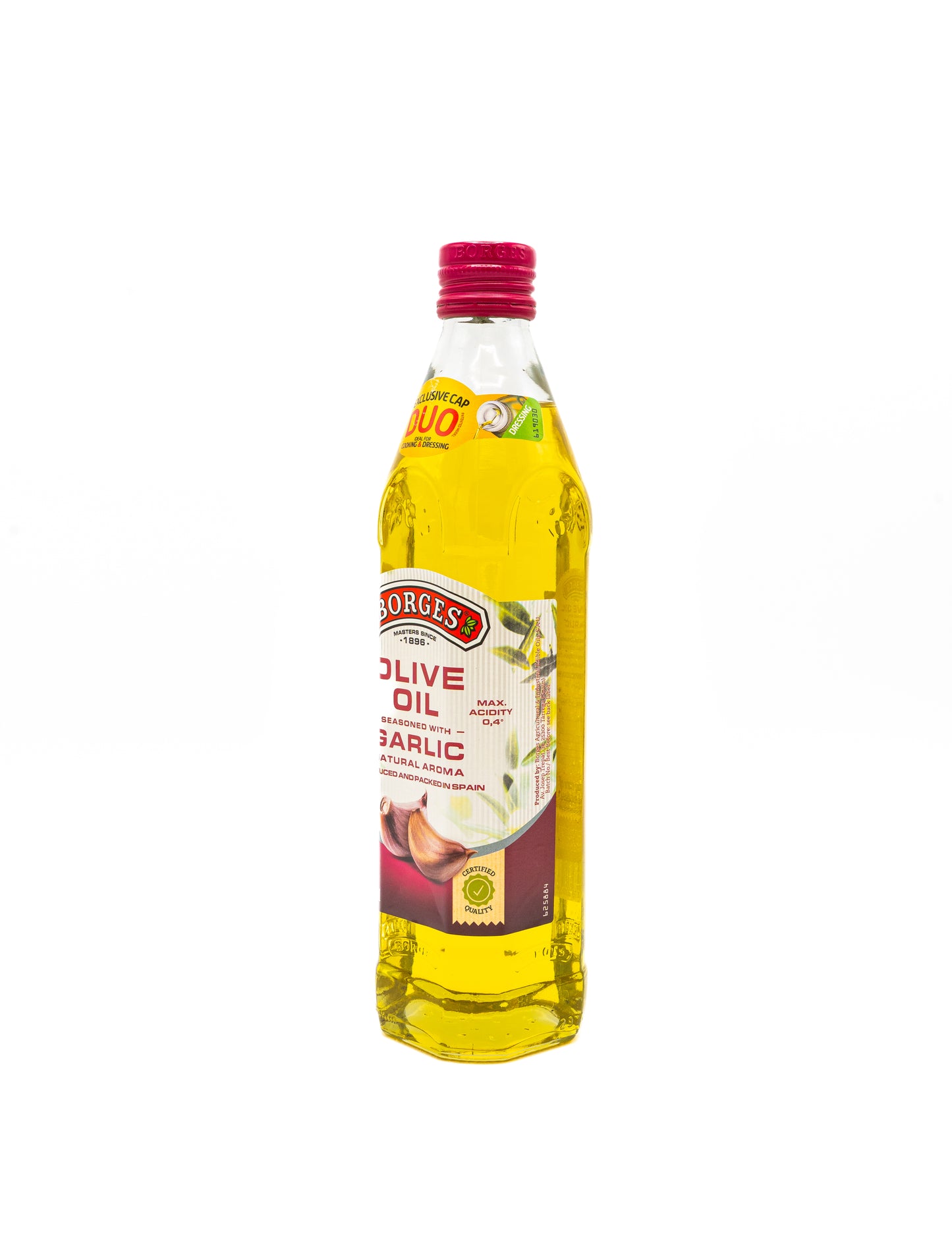 Borges olive oil seasoned with Garlic 500 mL