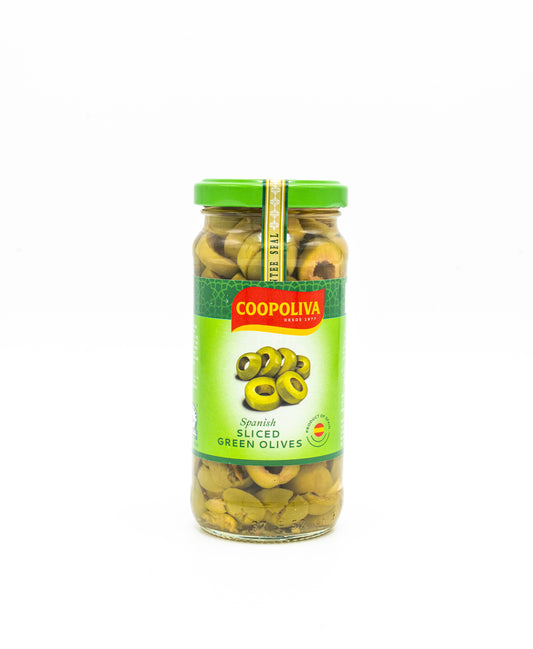 Coopoliva Sliced Green Olives 114gm