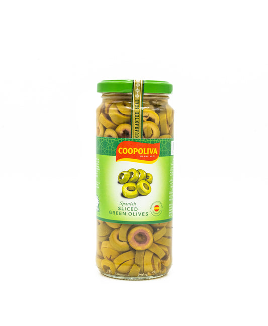 Coopoliva Sliced Green Olives 165gm