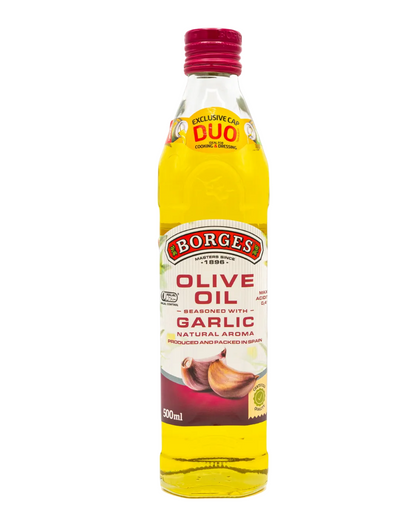 Borges olive oil seasoned with Garlic 500 mL